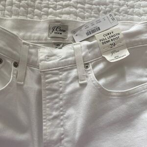 NWT jcrew white curvy boot cut jeans sz 29